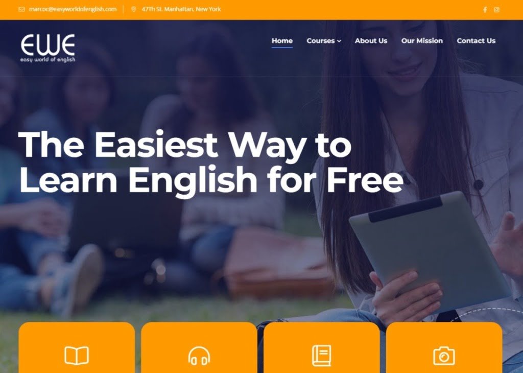 Trang web học tiếng anh online miễn phí tốt nhất 6: Easy World Of English
